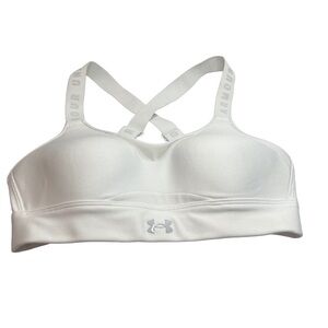 Under Armour Women's Sleek White Sports Bra